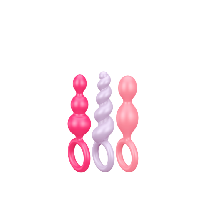 Plug anal Satisfyer Booty Call 3 pcs multicouleurs