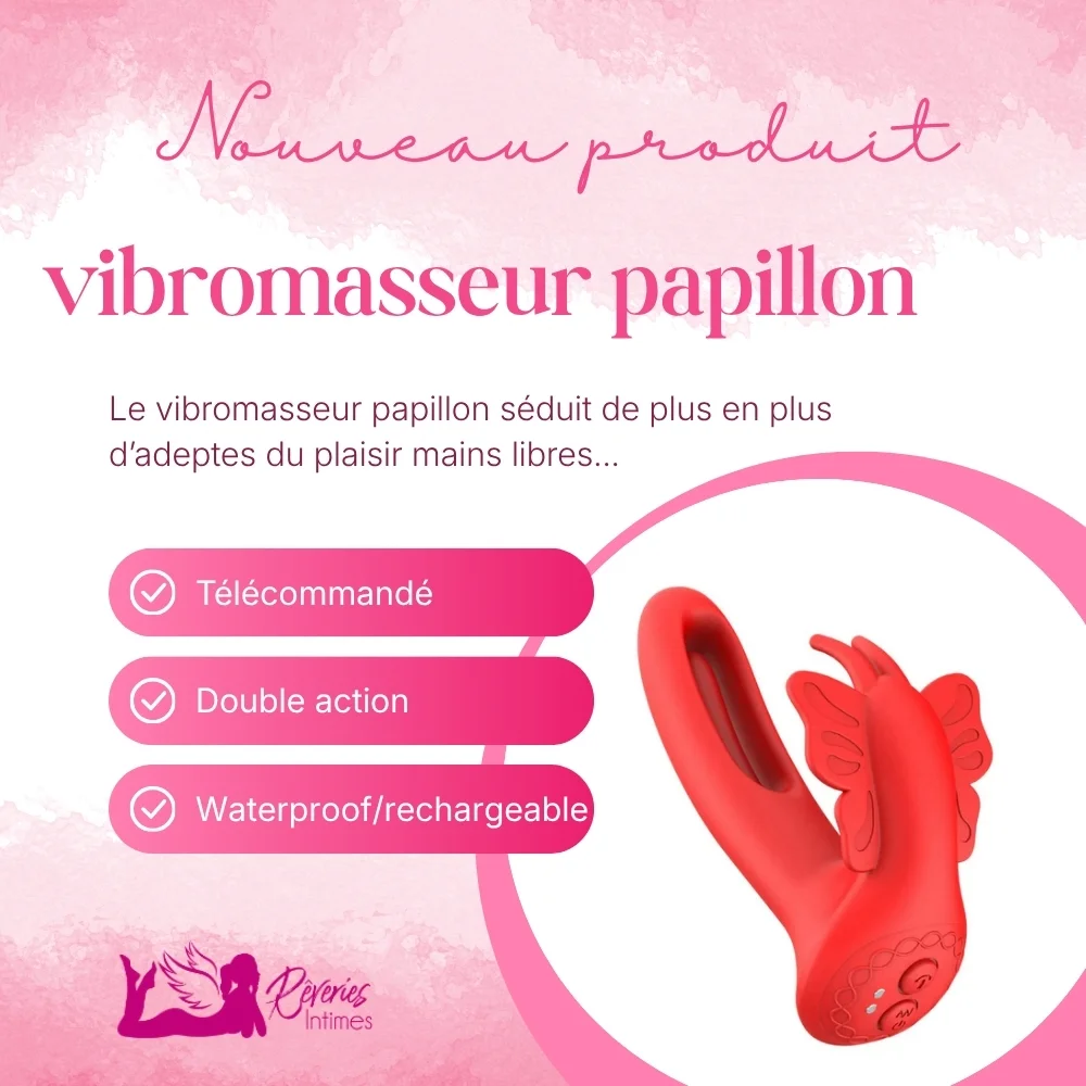 vibromasseur papillon - En vente chez Rêveries Intimes