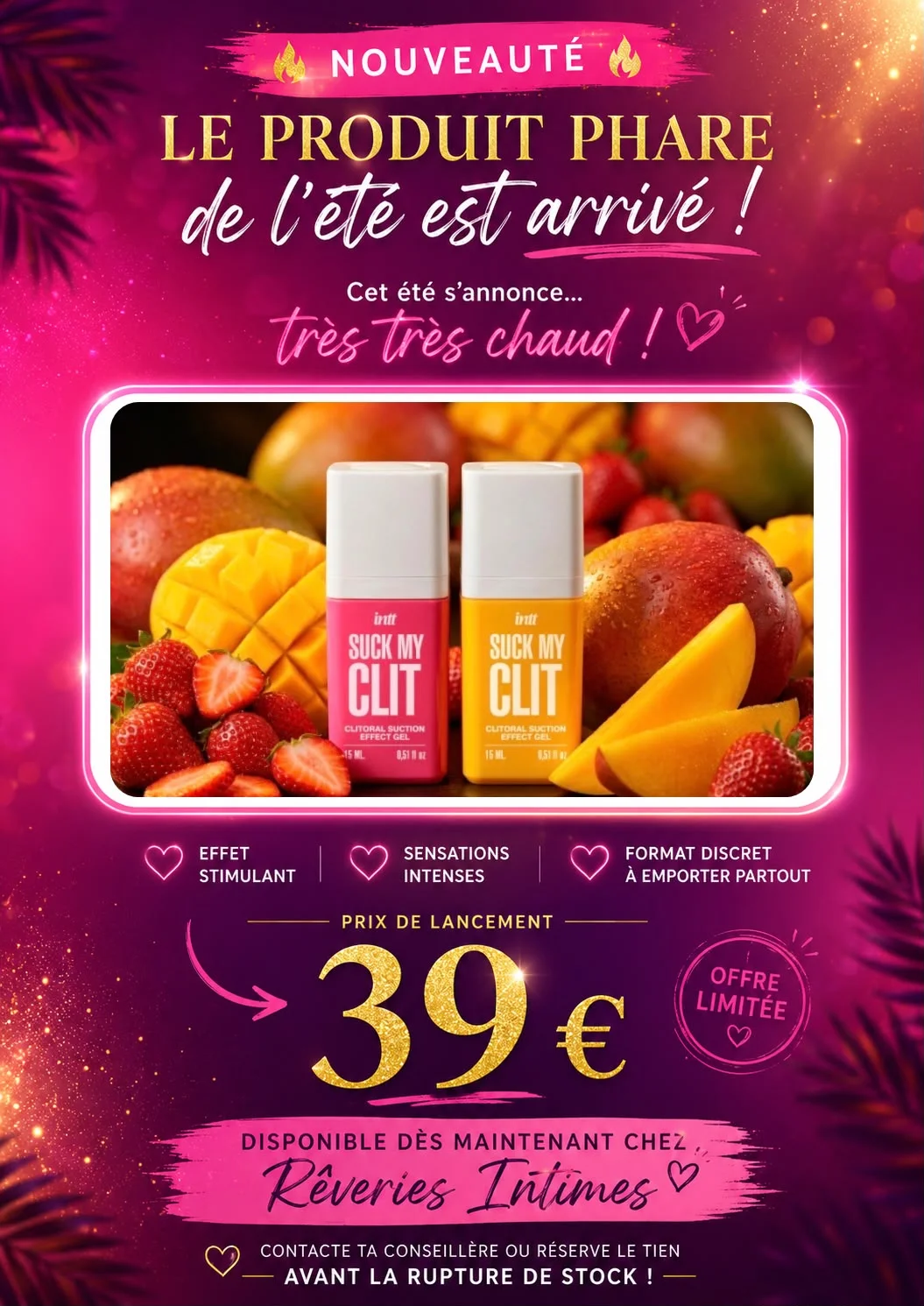 Nouveau produit rêveries-Intimes – réunion à domicile Nouveau produit rêveries-Intimes - réunion à domicile